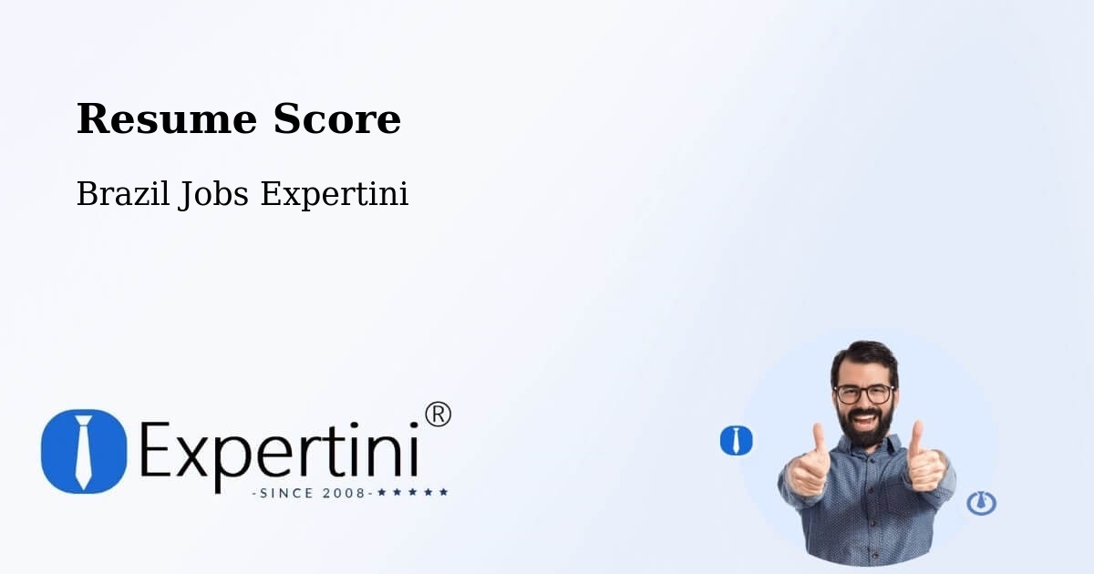 Resume Score & Job Description Match Tool – Estrela - Brazil Jobs Expertini